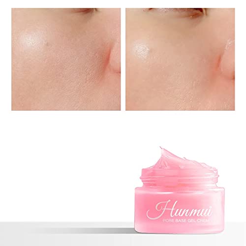 Hunmui Face Primer Pore Base Gel Cream，Magical Perfecting Base Face Primer Under Foundation Anti-Aging WrinklesShrink Pore Remove Fine LinesExfoliatingAnti-Oxidation.1Pcs-GlimoraGlow