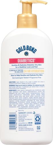 Gold Bond Diabetics' Dry Skin Relief Body Lotion, 13 oz., with Aloe to Moisturize & Soothe-GlimoraGlow