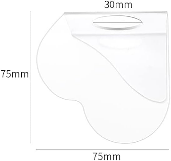 2 Pcs Clear Acrylic Nail Art Palettes Heart Shaped Nail Painting Plate Makeup Hand Palette Professional Cosmetic Mixing Palette for Beauty Salon-GlimoraGlow