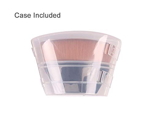 Foundation Makeup Brush Fast Flawless Application Blusher Liquid Cream Powder Cosmetic Body Blending Tool, Black-GlimoraGlow