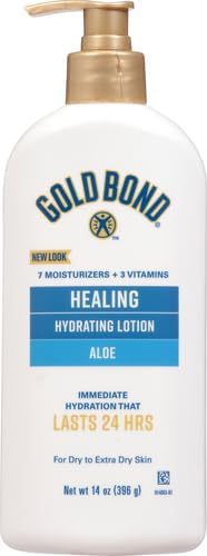 Gold Bond Ultimate Healing Skin Therapy Lotion with Aloe, 14 oz., Non-Greasy & Hypoallergenic-GlimoraGlow