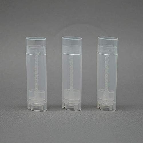 10PCS 4.5g/4.5ml Empty DIY Lip Tubes Holder Containers Vial Refillable PP Plastic Deodorant Crayon Travel Tube Pipe Bottle Lip Gloss Case DIY Lip Balm Gifts For Women Lady Girls(Transparent)-GlimoraGlow