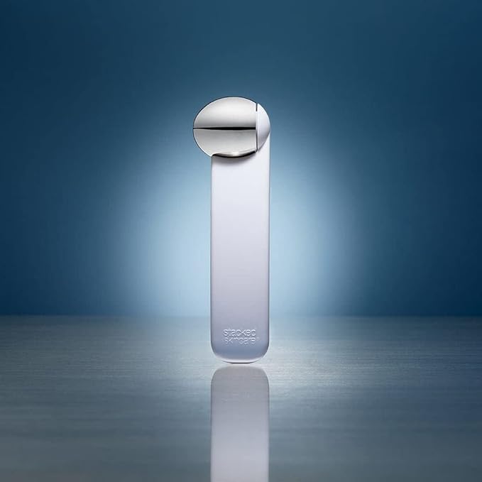 StackedSkincare Ice Roller for Face and Eyes - Stainless Steel Facial Ice Roller for Puffiness, Undereye Bags, Redness, Skin Cooling, and Lymphatic Drainage Massage - Face Roller for Women and Men-GlimoraGlow