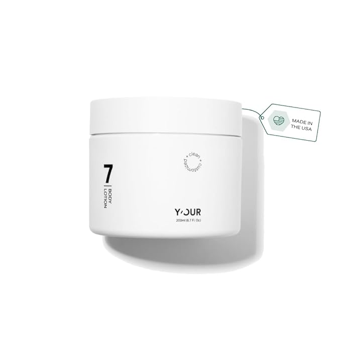 Y’OUR Moisturizing Body Lotion: Daily Hydrating Moisturizer for Dry, Cracked Skin; Vegan, Natural & Organic Skincare with Shea Butter, Aloe Vera, Jojoba Oil & Vitamin E. Made in USA for Women & Men-GlimoraGlow