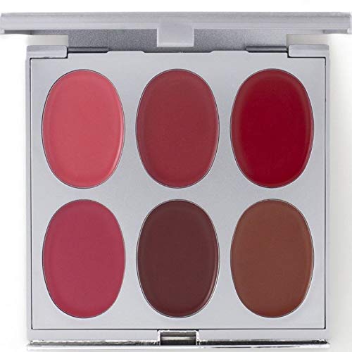 Jerome Alexander New Again Lipstick Palette & Retractable Brush, 6 Hot-Poured, Buildable & Blendable Smooth Matte Shades (Sexy Lips)-GlimoraGlow