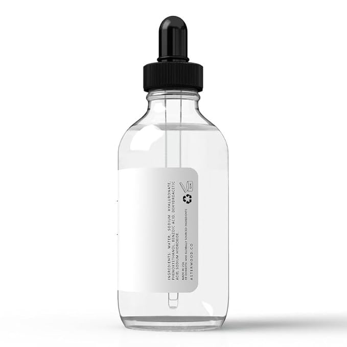 Asterwood Hyaluronic Acid Serum for Face - Plumping, Anti-Aging, Hydrating - Fragrance-Free - 4 Fl Oz-GlimoraGlow