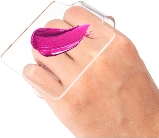 1 PCS Hand Makeup Mixing Palette Makeup Hand Palette Acrylic Nail Art Manicure Palette Eyeshadow Makeup Hand Palette Clear Makeup Palette for Makeup Blending-GlimoraGlow