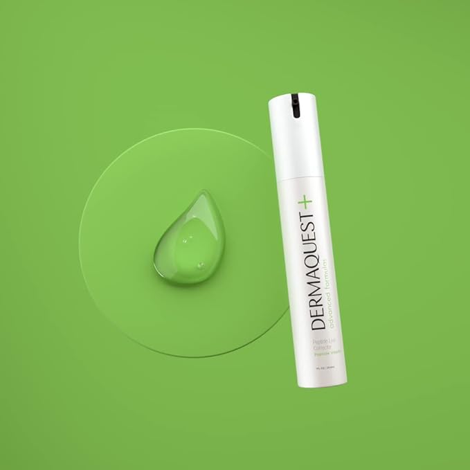 DermaQuest+ NEW Peptide Line Corrector Face Serum (1oz)-GlimoraGlow