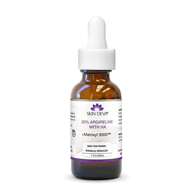 SKIN DEVA 20% Argireline Serum with Matrixyl 3000 Pure Hyaluronic Acid Serum For Face Deep Wrinkle Reducer Anti Aging Tones Skin and Stimulates Collagen Peptides Serum For Face-GlimoraGlow