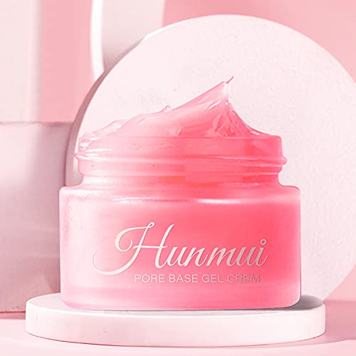 Hunmui Face Primer Pore Base Gel Cream，Magical Perfecting Base Face Primer Under Foundation Anti-Aging WrinklesShrink Pore Remove Fine LinesExfoliatingAnti-Oxidation.1Pcs-GlimoraGlow