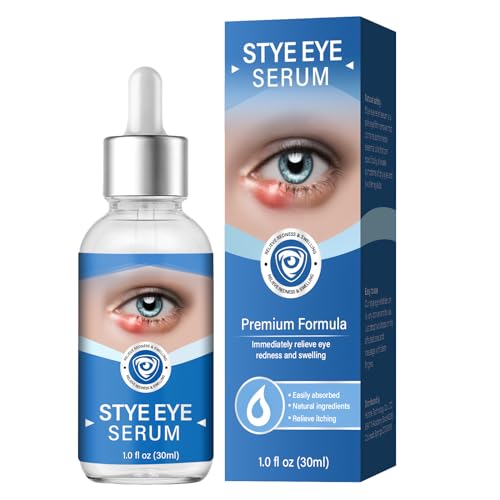 Stye Eye Treatment, Stye Eye Serum for Styes Chalazion and Blepharitis, Gently Cleanses Lashes and Eyes, Restore Healthier Eye Skin, 1 Fl.oz-GlimoraGlow