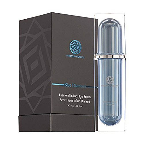 Forever Flawless Diamond Infused Eye Serum. Blue Diamond Eye Serum Formulated to Diminish Puffiness, Bags, Dark Circles, Wrinkles, and Fine-Lines around the Eyes.-GlimoraGlow