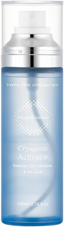 Cryogenic Activator (100ml / 3.38oz) – Facial Mist Toner for Hydrating, Soothing, and Cooling, Naturally Derived Deep Sea Water with Pure Oxygen, Suitable for All Skin Types-GlimoraGlow