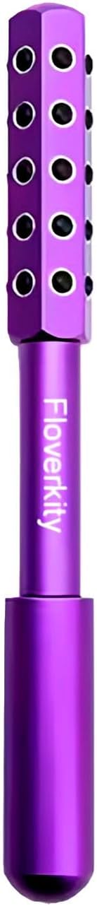 Beauty Sculptor Roller – 30 Germanium Massage Nodes for Facial Massager & Glow | Compact Beauty Tool for Lifting and Skin Care,Facial Roller (Purple, 1 PCS)-GlimoraGlow