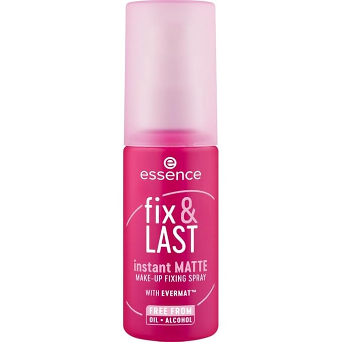 essence | Fix & Last Instant Matte Makeup Fixing Spray | Shine Control & Long-Wearing Formula | Vegan & Cruelty Free-GlimoraGlow