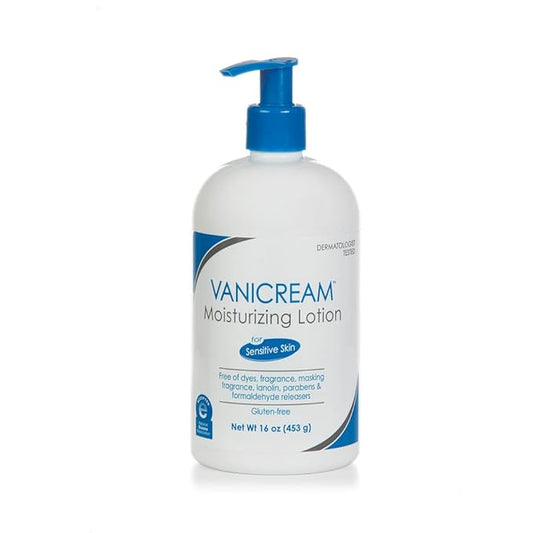 Vanicream Moisturizing Lotion with Pump Dispenser - 16 Fl Oz (Pack of 12) - Formulated Without Common Irritants for Those with Sensitive Skin (Pack of 12)-GlimoraGlow