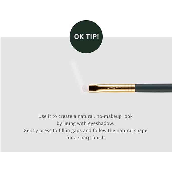[SOO ADOR] okhee Eyeline Smudge Brush NUN 06 - Perfect for Creating Smoky Eyes and Diffused Eyeliner | Designed by K-Pop Makeup Artist Seo Ok | Makeup Brush Eye Brush-GlimoraGlow
