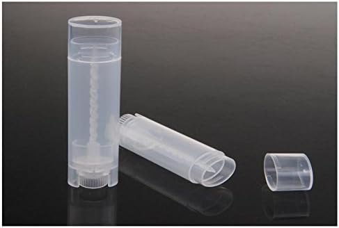 10PCS 4.5g/4.5ml Empty DIY Lip Tubes Holder Containers Vial Refillable PP Plastic Deodorant Crayon Travel Tube Pipe Bottle Lip Gloss Case DIY Lip Balm Gifts For Women Lady Girls(Transparent)-GlimoraGlow