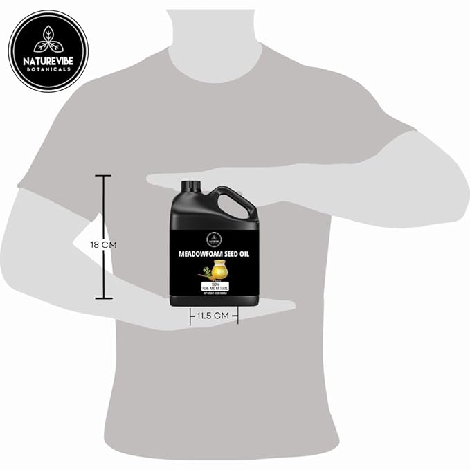 Naturevibe Botanicals Meadowfoam Oil 32 Ounces | 100% Pure and Natural | Great for Skin Care and Hair Care-GlimoraGlow