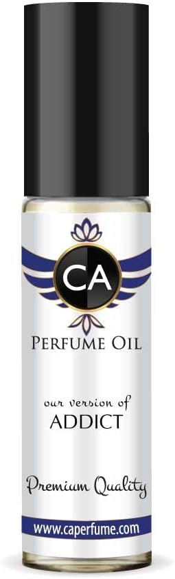 CA Perfume Impression of Addict for Women Replica Fragrance Body Oil Dupes Alcohol-Free Long Lasting Roll-On 0.3 Fl Oz/10ml-GlimoraGlow