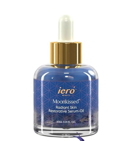 ieró Beauty Moonkissed Radiant Skincare Restorative Serum Oil | Face Moisturizer | Hydrating Face Oil | Anti Aging | Restore Suppleness | All Skin Types | Paraben & Silicone Free, 1 FL OZ/30ML-GlimoraGlow