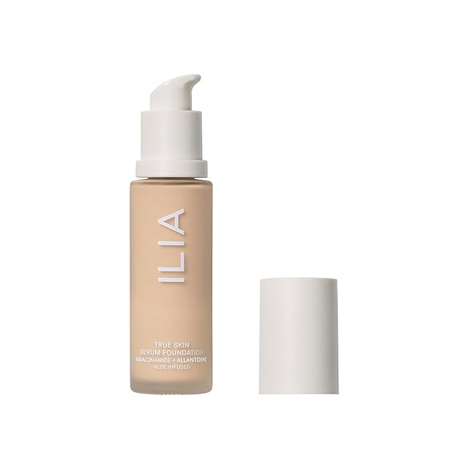 ILIA - True Skin Serum Foundation | Non-comedogenic, Cruelty-Free, Vegan, Weightless Feel, Buildable Coverage, Safe For Sensitive Skin (Mallorca SF1.5)-GlimoraGlow