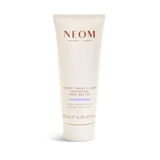 Neom - Magnesium Body Butter | 6.76 Fl Oz (200ml) | Lavender, Chamomile, & Patchouli | Lotion for Sleep with Essential Oils | 100% Natural Fragrances | Nourish & Soften | Signature Sleepy Scent-GlimoraGlow