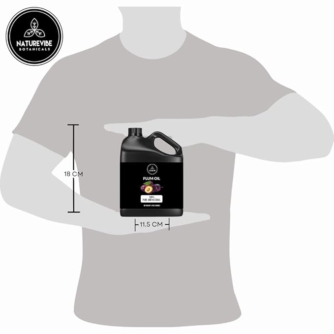 Naturevibe Botanicals Plum Oil 32 Ounces | 100% Pure and Natural | Great for Skin Care and Hair Care-GlimoraGlow