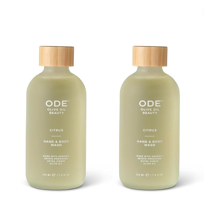 McEvoy Ranch Citrus Hand & Body Wash (2-pack) by ODE Olive Oil Beauty, Organic EVOO, California Made, Nourishing Foaming Wash-GlimoraGlow