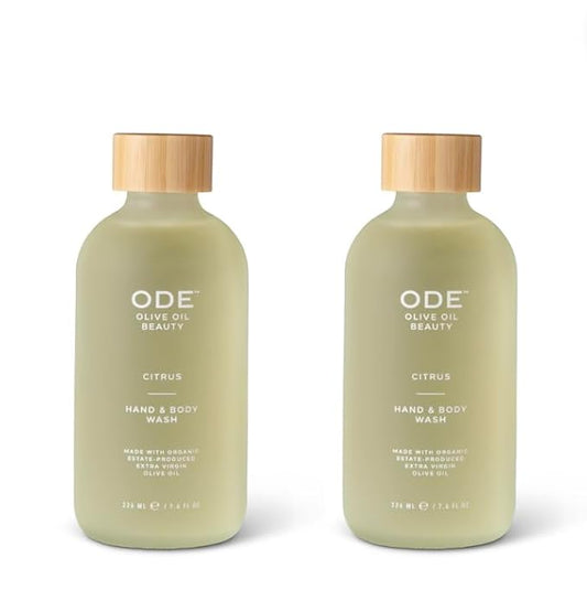 McEvoy Ranch Citrus Hand & Body Wash (2-pack) by ODE Olive Oil Beauty, Organic EVOO, California Made, Nourishing Foaming Wash-GlimoraGlow