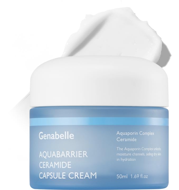 Revitalize & Nourish: Aquabarrier Ceramide Capsule Cream - Intensive Hydration & Skin Barrier Repair | 72-Hour Moisture Lock, Dermatologist Tested, 1.69 fl Oz-GlimoraGlow