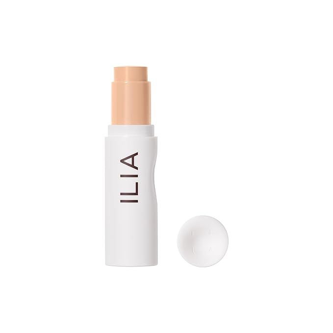 ILIA - Skin Rewind Complexion Stick - Foundation + Concealer + Skincare | Non-Toxic, Vegan, Cruelty-Free, Clean Makeup (11W - Willow, 0.35 oz | 10 g)-GlimoraGlow
