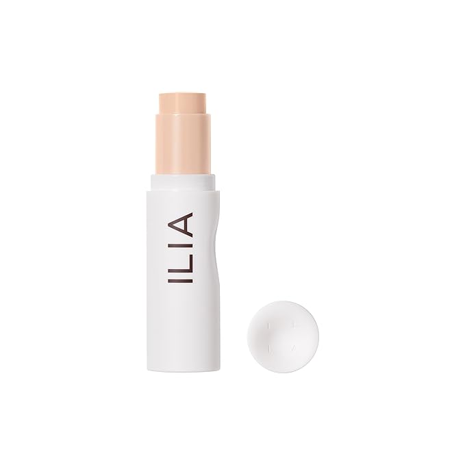 ILIA - Skin Rewind Complexion Stick - Foundation + Concealer + Skincare | Non-Toxic, Vegan, Cruelty-Free, Clean Makeup (4N - Holly, 0.35 oz | 10 g)-GlimoraGlow