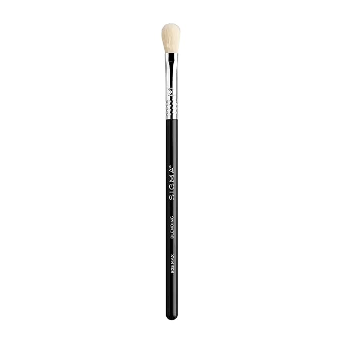 Sigma Beauty Professional E25 Max Eyeshadow Blending Brush – Professional Eyeshadow Brush for Seamless Eyeshadow Blending, Softens Dramatic Edges & Harsh Lines for a Well Blended Effect (1 Brush)-GlimoraGlow