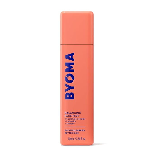 BYOMA Balancing Face Mist - pH Balanced Face Toner with Ceramides, Probiotics & Allantoin - Alcohol Free Toner Spray - Balance, Soothe & Refresh Throughout The Day - 3.38 fl. oz-GlimoraGlow