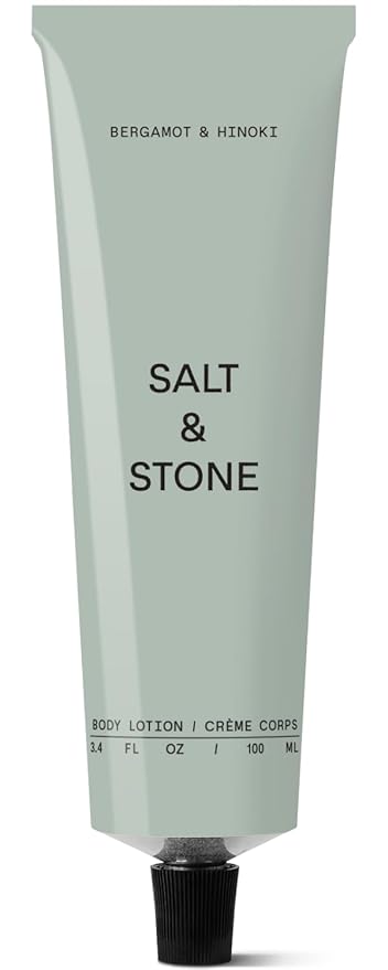 Salt & Stone Body Lotion for Women & Men | Hydrates, Nourishes & Softens Skin | Restores Dry Skin | Fast-Absorbing | Cruelty-Free & Vegan (100 ml) (Bergamot & Hinoki)-GlimoraGlow