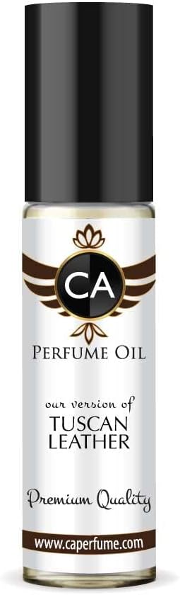 CA Perfume Impression of Tuscan Leather For Men Fragrance Body Oil Roll-On 0.3 Fl Oz/10ml-GlimoraGlow