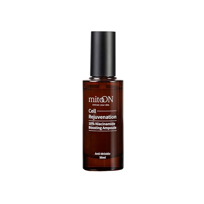 Mito-on Cell Rejuvenation Anti-Aging Serum, 50ml / 1.69 fl.oz –10% Niacinamide, Vitamin B3 and Antioxidants, Centella + EGF for Anti-Aging, Wrinkle Reduction, Pore minimization, Korean Skin Care-GlimoraGlow