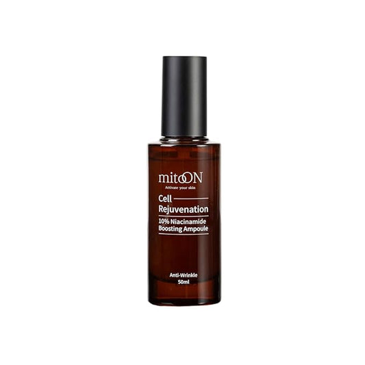 Mito-on Cell Rejuvenation Anti-Aging Serum, 50ml / 1.69 fl.oz –10% Niacinamide, Vitamin B3 and Antioxidants, Centella + EGF for Anti-Aging, Wrinkle Reduction, Pore minimization, Korean Skin Care-GlimoraGlow