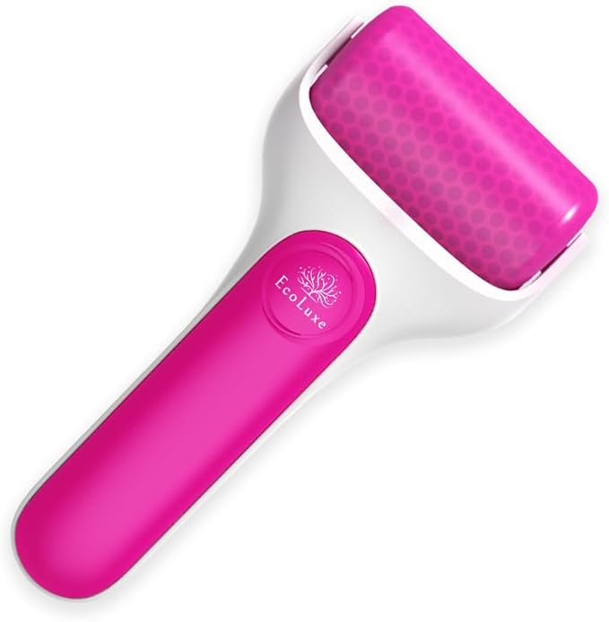 Skincare Ice Roller- Premium Facial & Eye Massage Roller with Freezer Case for Extended Cooling, Pain & Shingles Relief, Reduce Puffiness & Redness, Lymphatic Drainage, & Sun Relief-GlimoraGlow