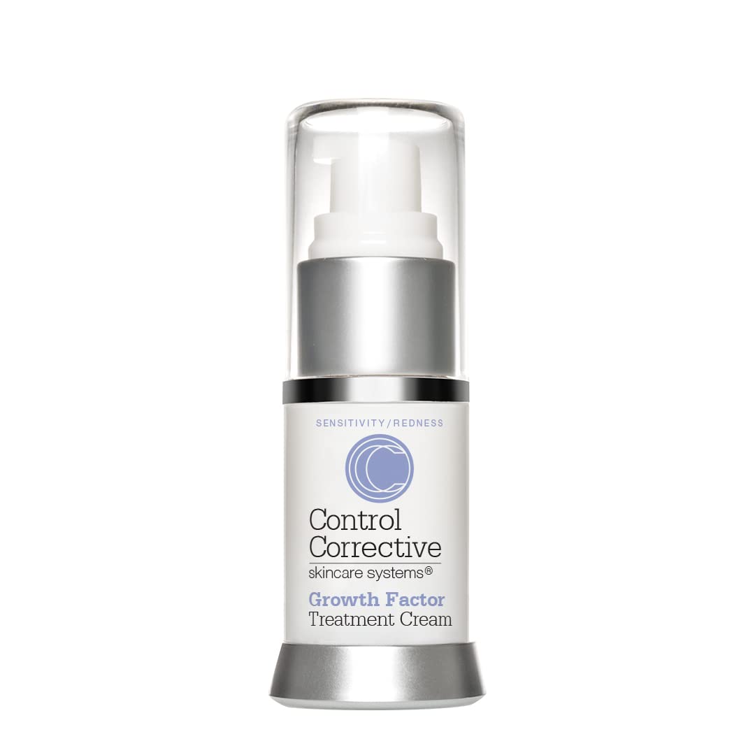 CONTROL CORRECTIVE Growth Factor Treatment Cream, 0.5 Oz - An Elegant Facial Cream For Calming Down Skin After Peels, Microdermabrasion Or Retinol Usage, Diminishes Visible Scars, Soothes Irritation-GlimoraGlow
