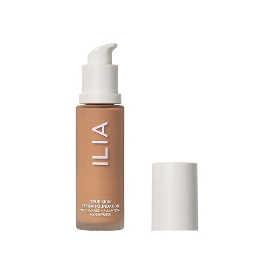 ILIA - True Skin Serum Foundation | Non-comedogenic, Cruelty-Free, Vegan, Weightless Feel, Buildable Coverage, Safe For Sensitive Skin (Maraca SF9)-GlimoraGlow