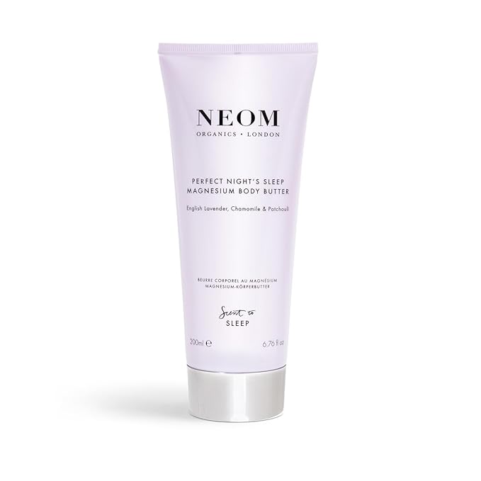 Neom - Magnesium Body Butter | 6.76 Fl Oz (200ml) | Lavender, Chamomile, & Patchouli | Lotion for Sleep with Essential Oils | 100% Natural Fragrances | Nourish & Soften | Signature Sleepy Scent-GlimoraGlow