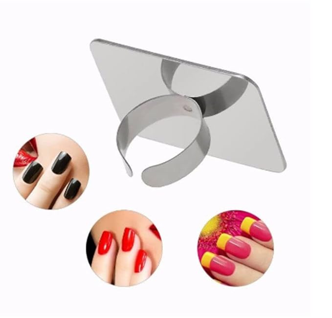 10pcs Manicure Spatula Nail-art Palette Stainless Steel Manicure Pallet Nail Art Ring Stainless Steel Pallet-GlimoraGlow