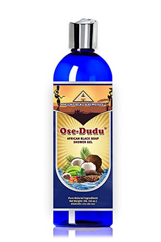 Organic, Anti-Bacterial OSE DUDU LIQUID BLACK SOAP GEL 2 LB (32 oz) Acne Eczema Dry Skin Psoriasis Scar Removal Face and Body Wash Skin Care (GHANA)-GlimoraGlow