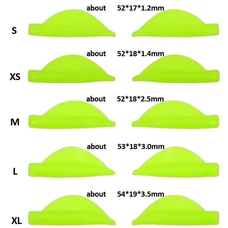 Eyelash Perm Pads Lash Lift Rods Eyelash Perm Silicone Pads 5 Sizes Reusable Soft Lash Lift Pads Shield for Different Length Eyelashes Perfect Lifting (Lemon Yellow)-GlimoraGlow