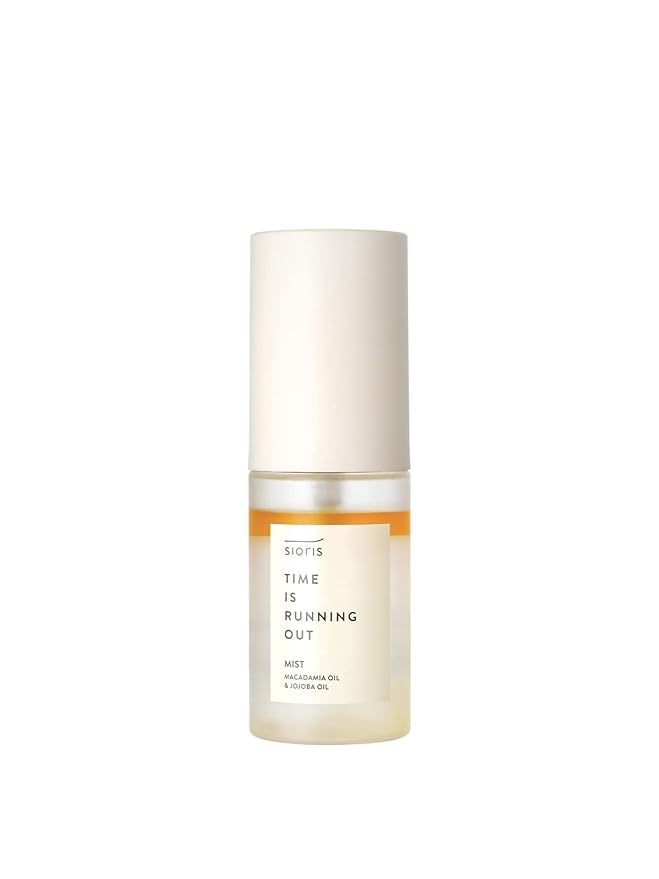 SIORIS Time Is Running Out mist 30ml (organic, vegan), glass skin face mist for Sensitive Skin, jojoba oil for moisture lock, enriched citrus water rejuvenates glass veil finish-GlimoraGlow