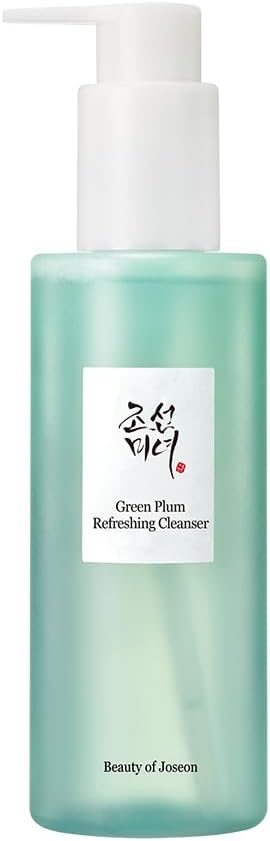 Beauty of Joseon Green Plum Refreshing Cleanser Gel Type Deep Pore Cleansing, Acne Face Wash, Blackhead Remover for All Skin Types, Korean Skincare 200ml, 6.76 fl.oz-GlimoraGlow