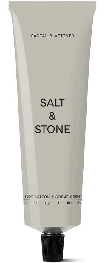 Salt & Stone Body Lotion for Women & Men | Hydrates, Nourishes & Softens Skin | Restores Dry Skin | Fast-Absorbing | Cruelty-Free & Vegan (100 ml) (Santal & Vetiver)-GlimoraGlow