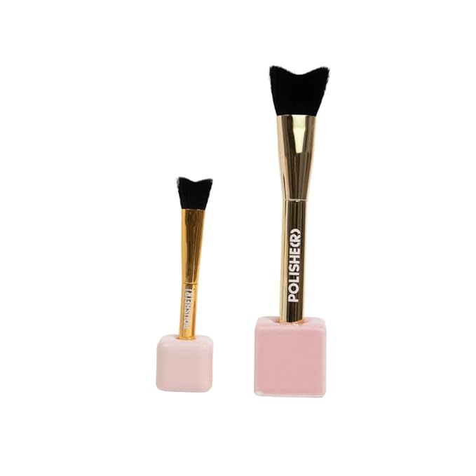 Polishe(r) Lash Cleansing Brush by SoCal Beauty - Ultra-Soft Synthetic Bristles for Gentle Lash Line Cleaning, Pairs Perfectly with Keep It Squeaky Cleanser-GlimoraGlow